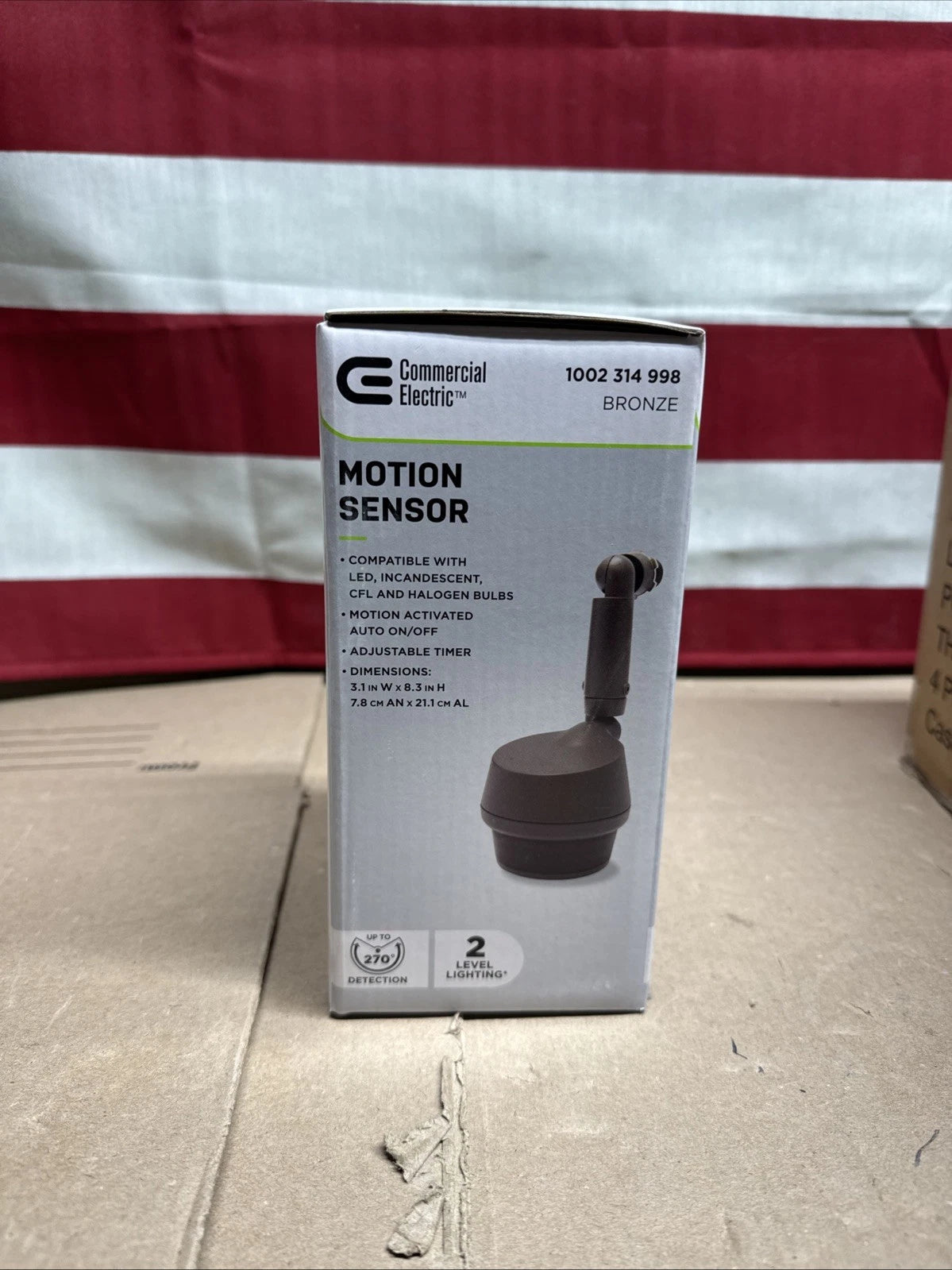 Commercial Electric 270 Degree Replacement Motion Sensor Bronze 1002 314 998