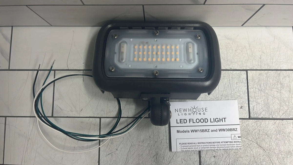 Newhouse Lighting WW30BRZ 30-Watt Outdoor LED Wall Wash Flood Light