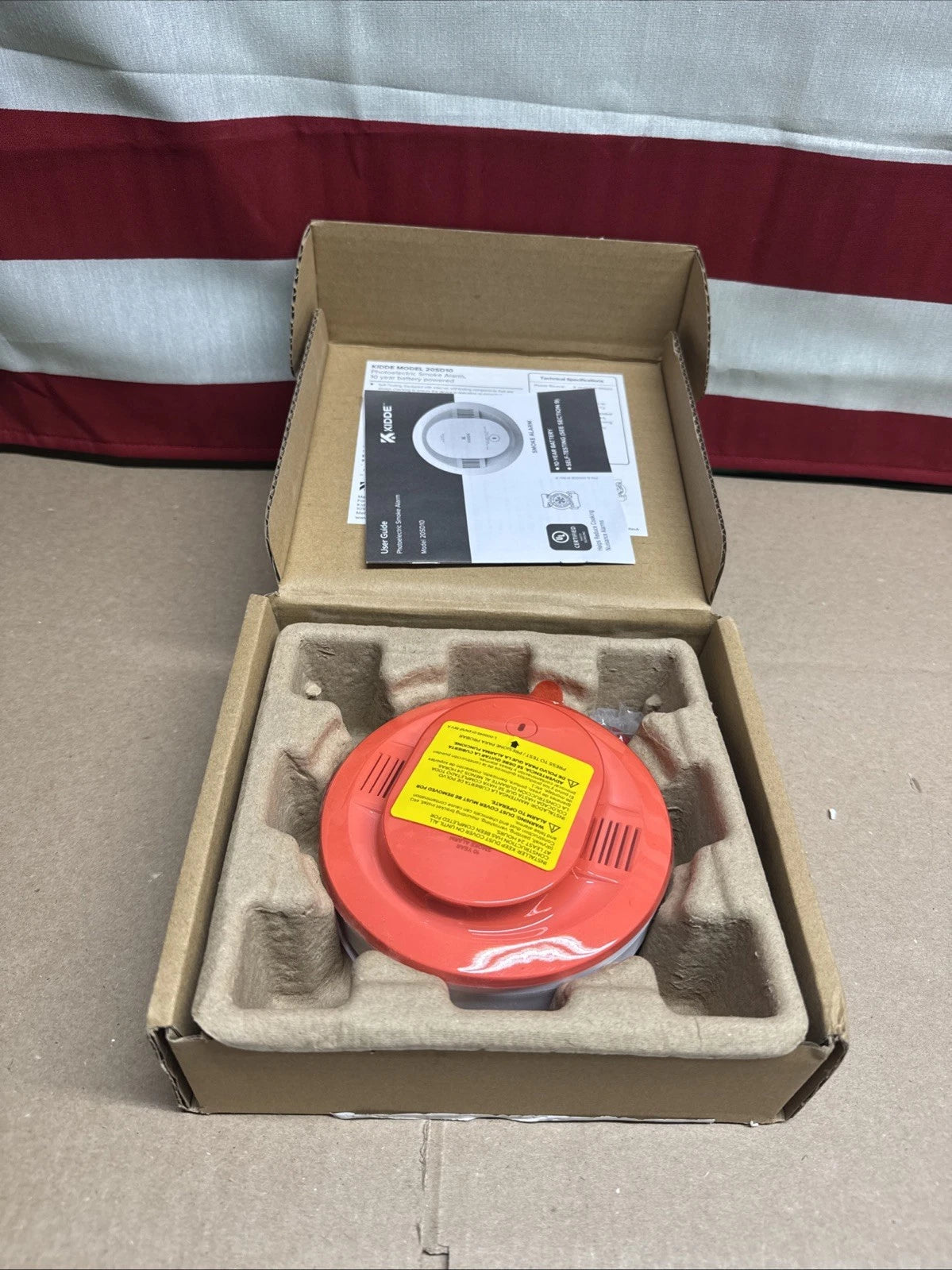 Kidde Smoke Detector 10-Year Battery Powered LED Warning Light 20SD10