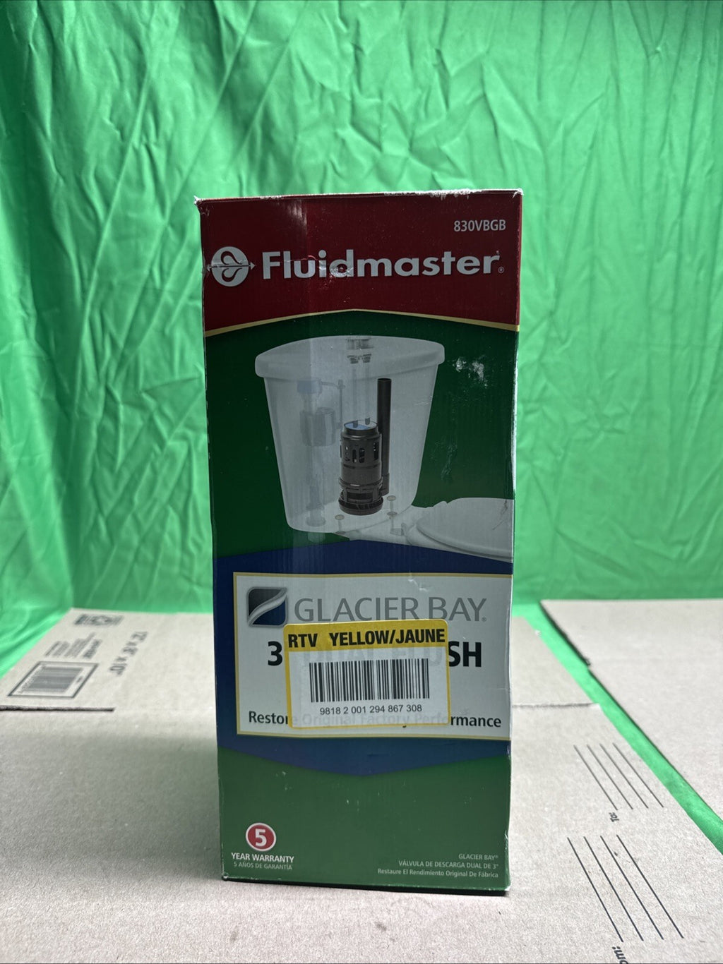 Fluidmaster Replacement 3 in. Dual Flush Valve for 2-Piece Glacier Bay Toilets