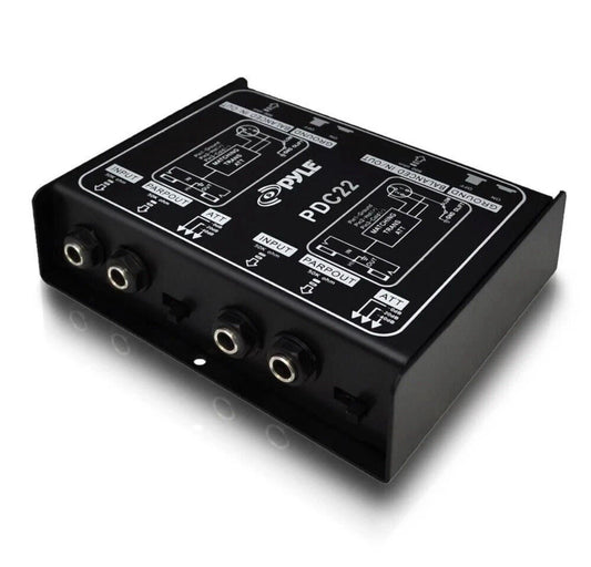 Pyle-Pro Easy to Use 1/4'' Instrument To Balanced Unbalanced (1/4''/XLR) Direct