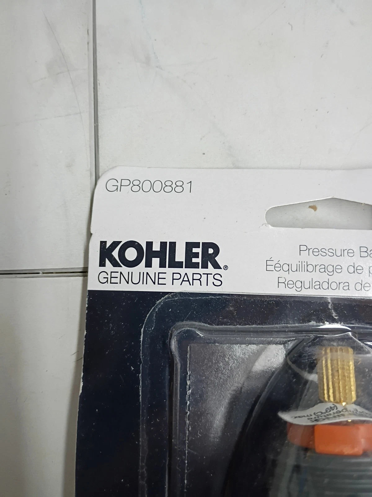 KOHLER Rite-Temp Pressure Balance Cartridge, Genuine Part GP800881, One piece