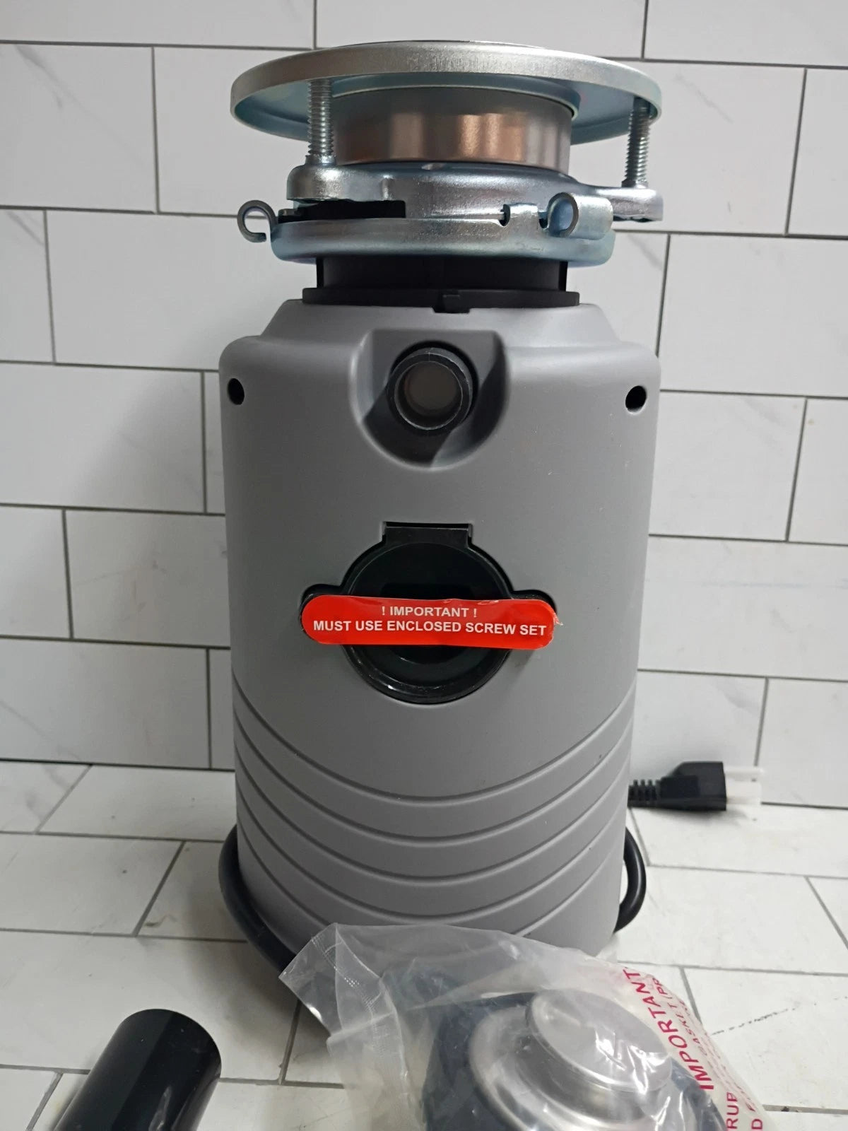Glacier Bay GB500 Turbo Grind 1/2hp Garbage Disposal Open Box..