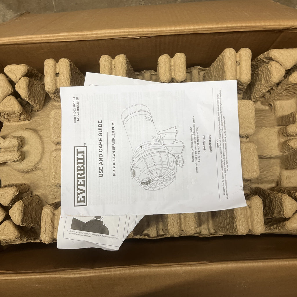 Everbilt HDLS15P 1-1/2 115/230 Volts HPlastic Lawn Irrigation Pump *Parts*