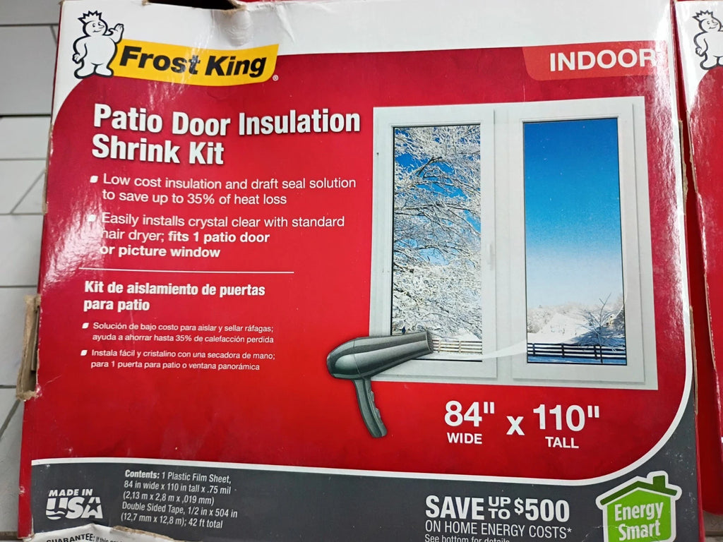 (10 Pack)Frost King Patio Door XL Window Insulation Shrink Kit Indoor 84" x 110"