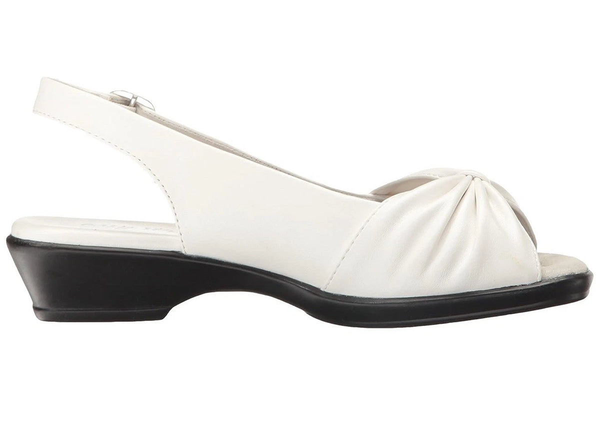 Easy Street womens size 11 M Fantasia healed sandals white 1.25” heel