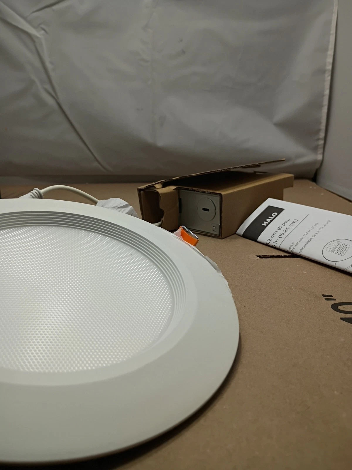HALO 6" Ultra-Slim LED Canless Downlight, Regressed Baffle Trim, 1015 Lum OB
