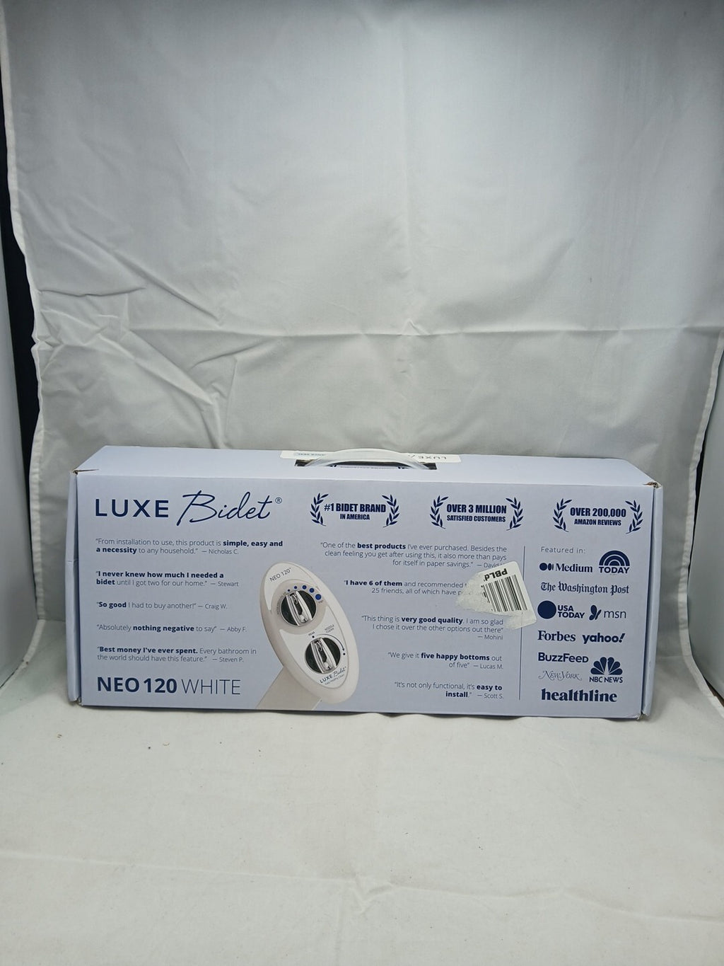 LUXE Bidet NEO 120 - Self-Cleaning Nozzle, Fresh Water Non-Electric Bidet