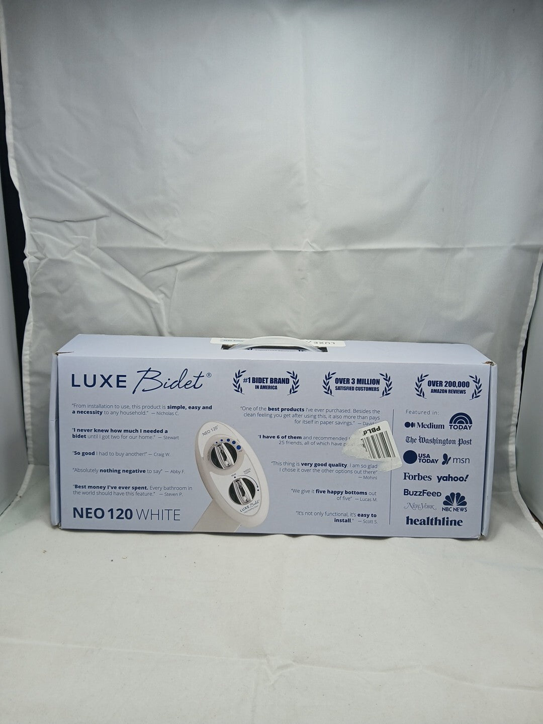 LUXE Bidet NEO 120 - Self-Cleaning Nozzle, Fresh Water Non-Electric Bidet