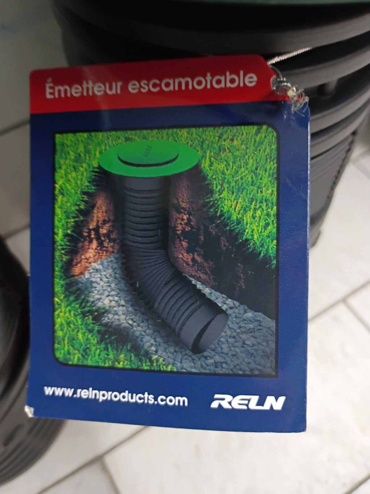 3PK RELN Lawn 4" Pop-Up Emitter with Flexible Elbow Self-Draining Slots