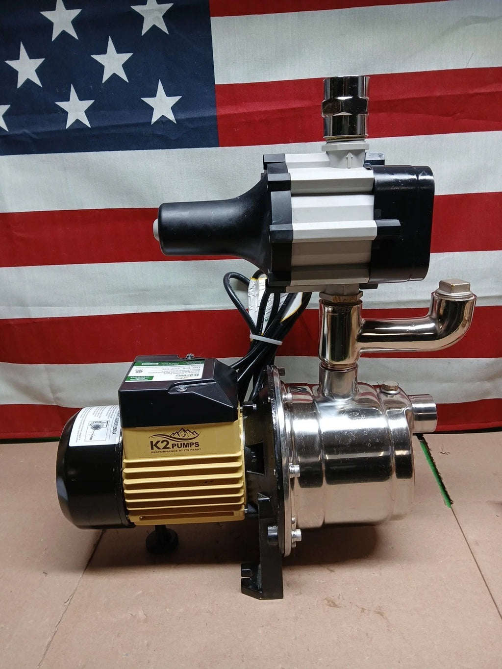 K2 Pumps Automatic Booster Pump 3/4 Hp Lead Free Stainless Steel 115V