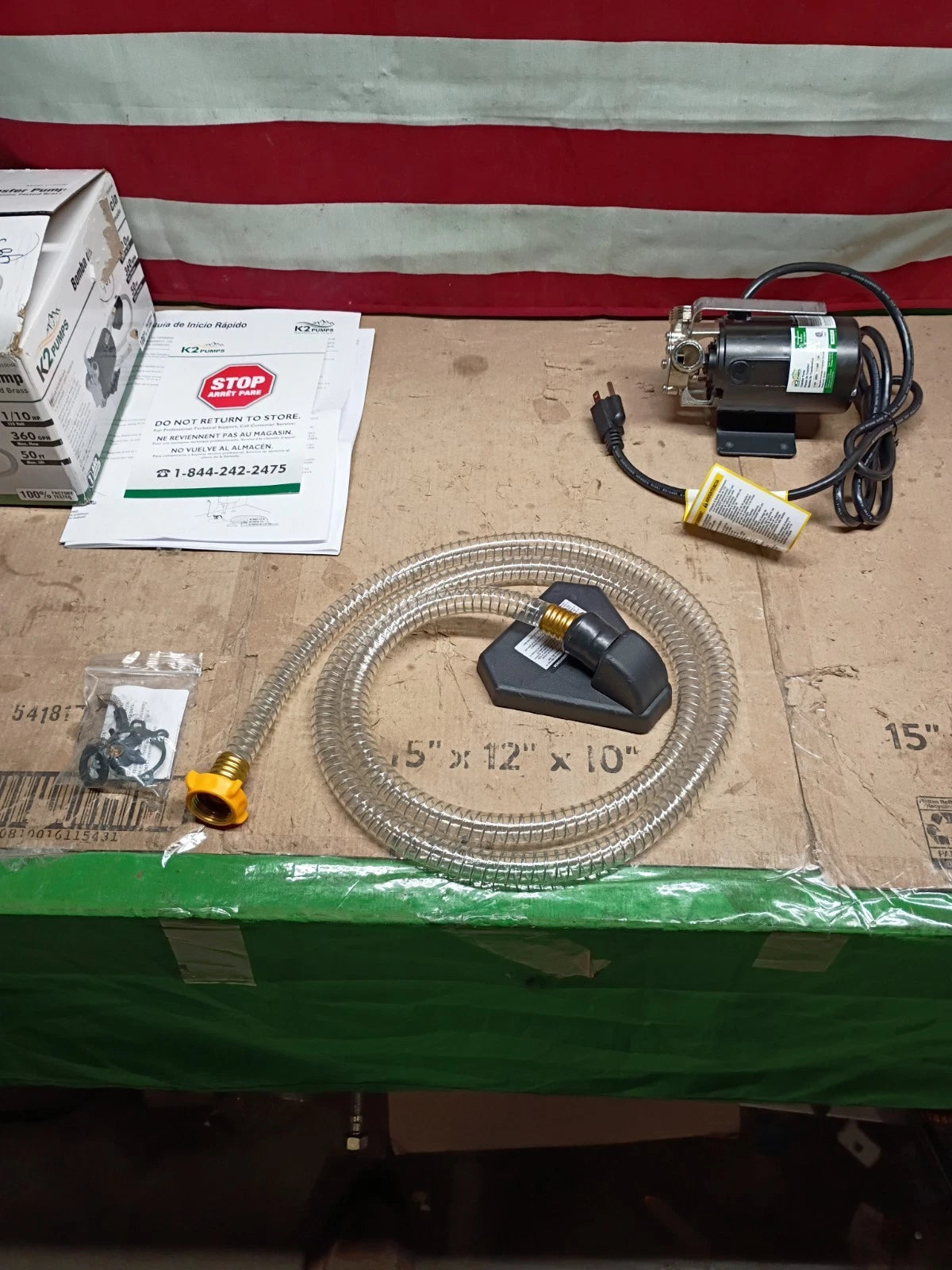 K2 UTT01004K Pumps 1/10 HP Compact Non-Submersible Transfer Pump, Open Box,