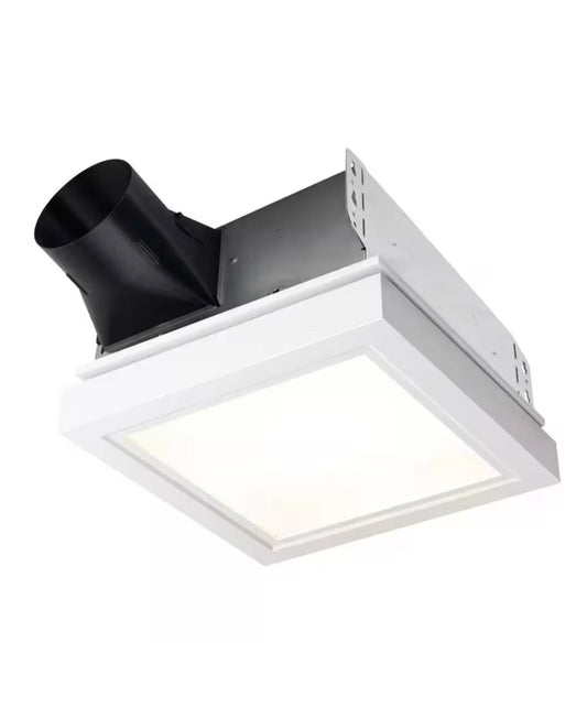 110 CFM Exhaust Fan LED Light Broan NuTone Bathroom Ceiling AERN110LTW