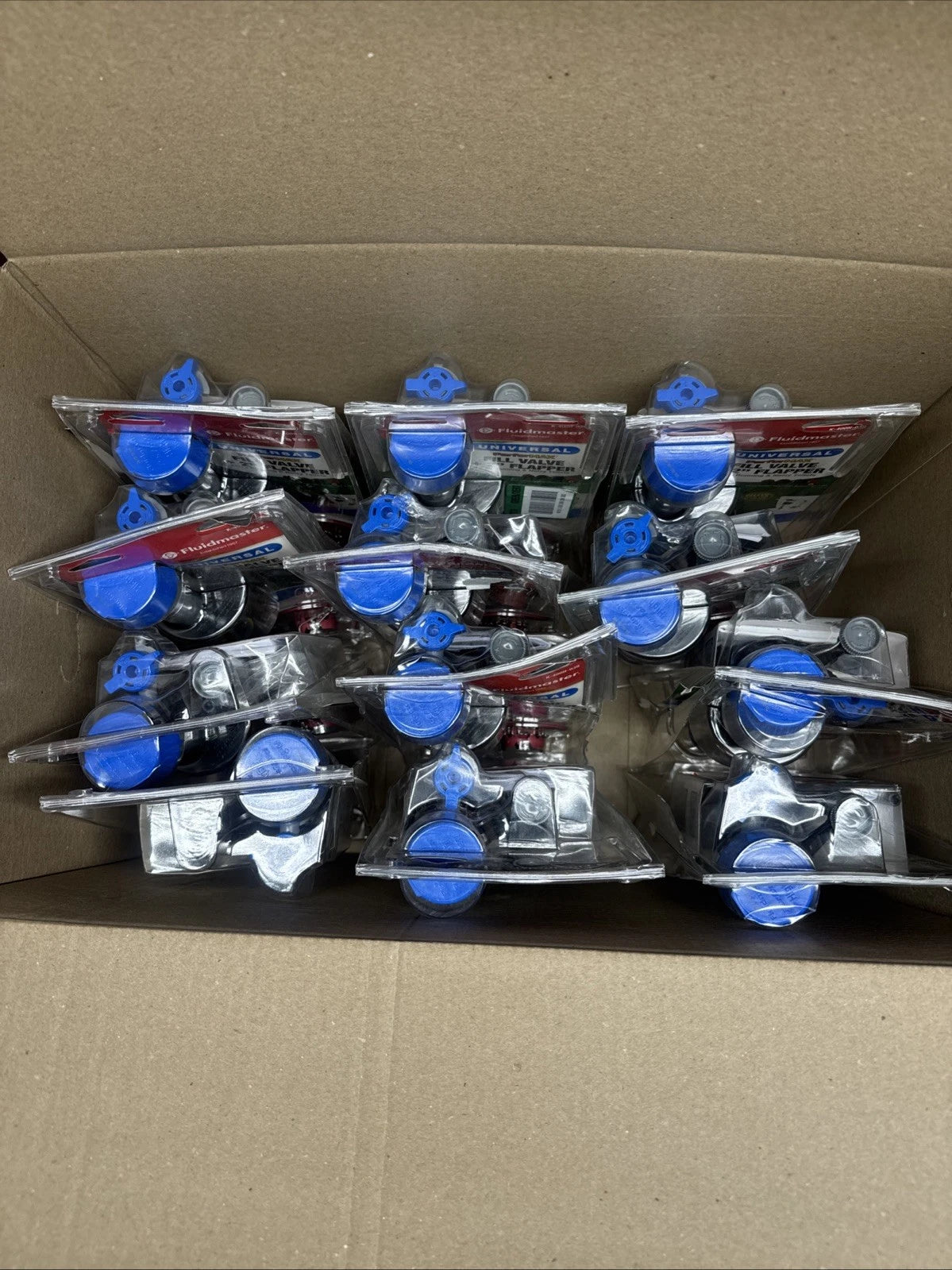 12PK Fluidmaster K-400H-039 Performax Universal Toilet Fill Valve And FlapperKit