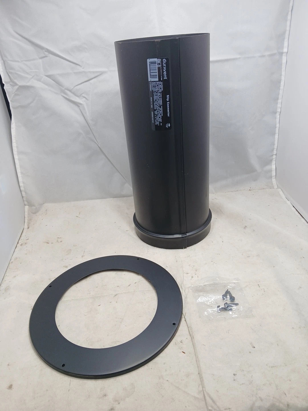 DURAVENT DURABLACK- 6" Slip Connector with Trim #6DBK-SC