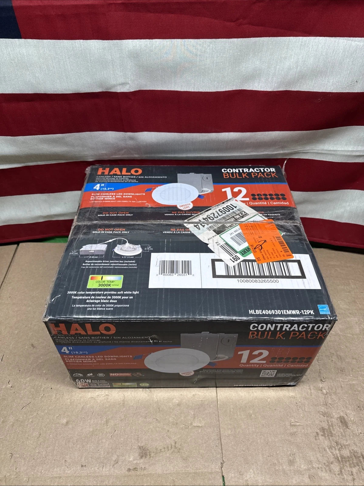 Halo 4 in LED Ultra Thin Downlight LED Recessed Light (12 pack)