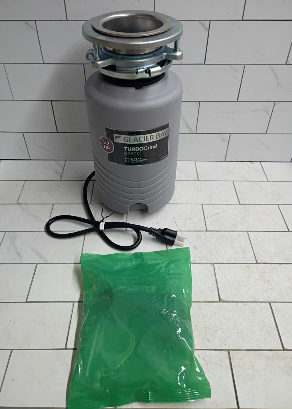 Glacier Bay  GB500 Turbo Grind 1/2hp Garbage Disposal Open Box
