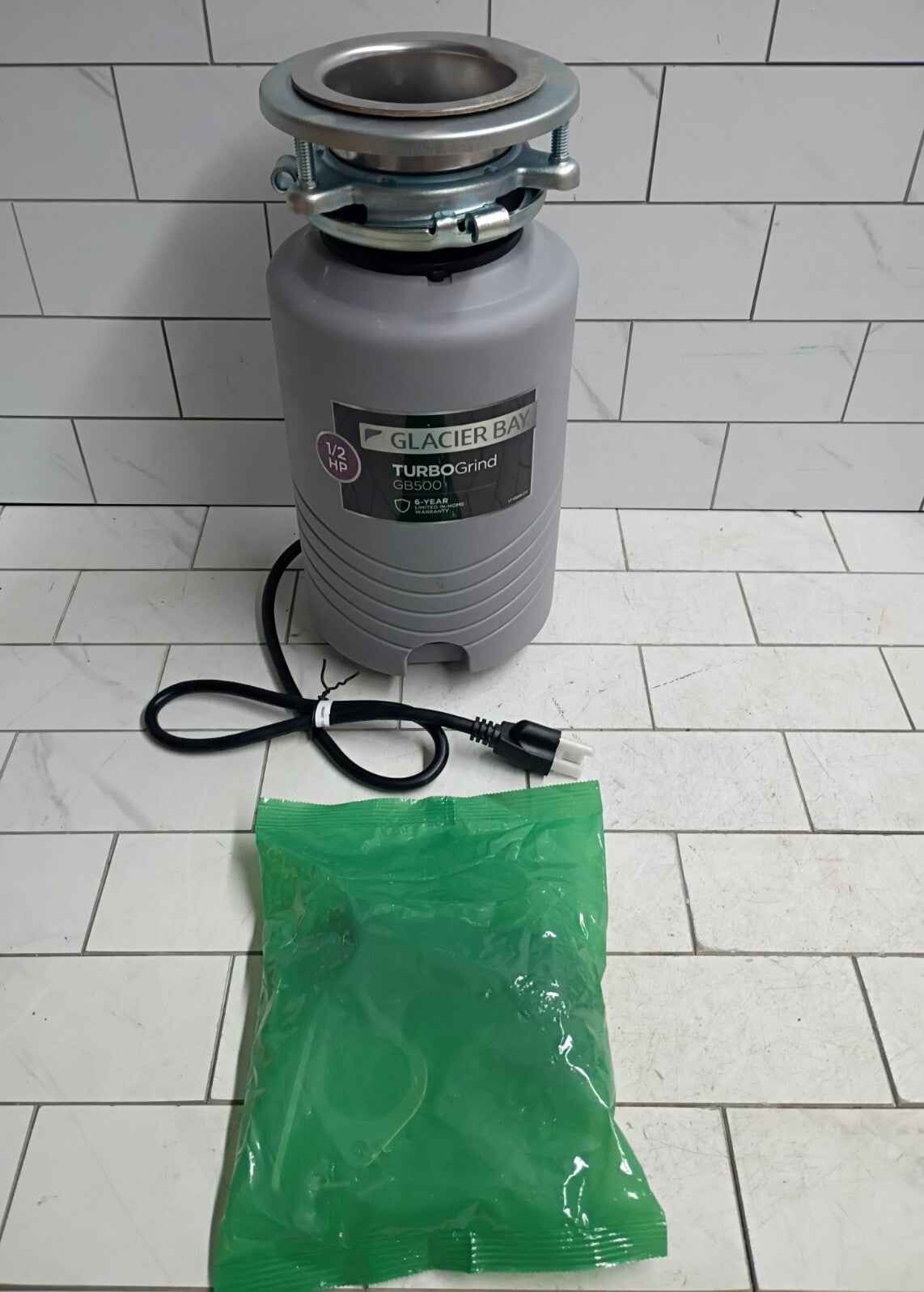 Glacier Bay  GB500 Turbo Grind 1/2hp Garbage Disposal Open Box
