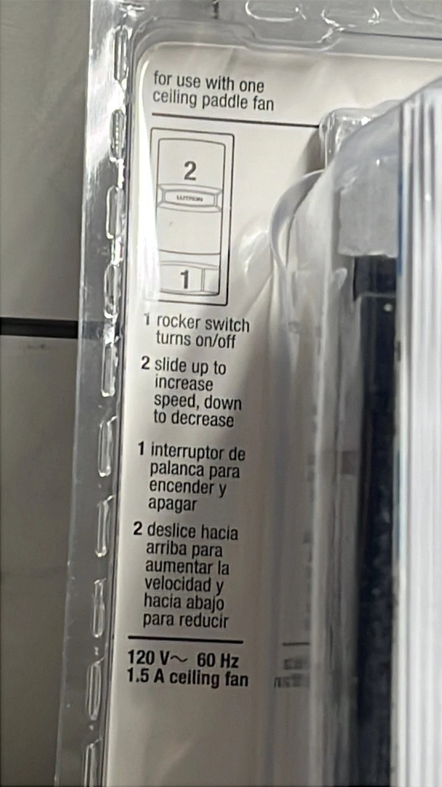 3PK Lutron Skylark CTFSQ-FH-WH 3-Speed Fan Control White P1 New