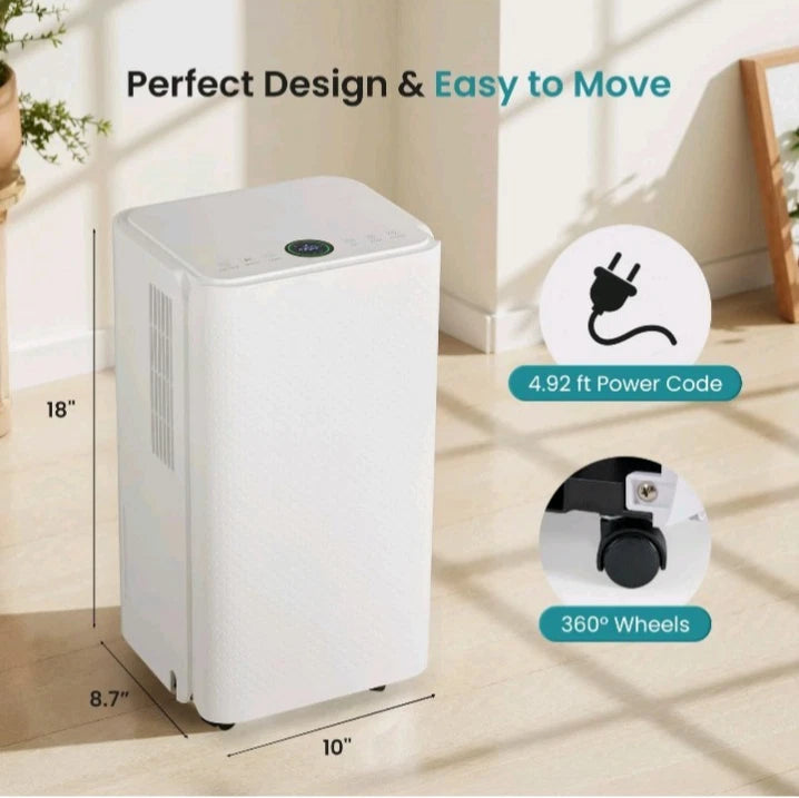 30Pints Dehumidifier with Drain Hose, 2,000 Sq.Ft Dehumidifier for Basement, OB