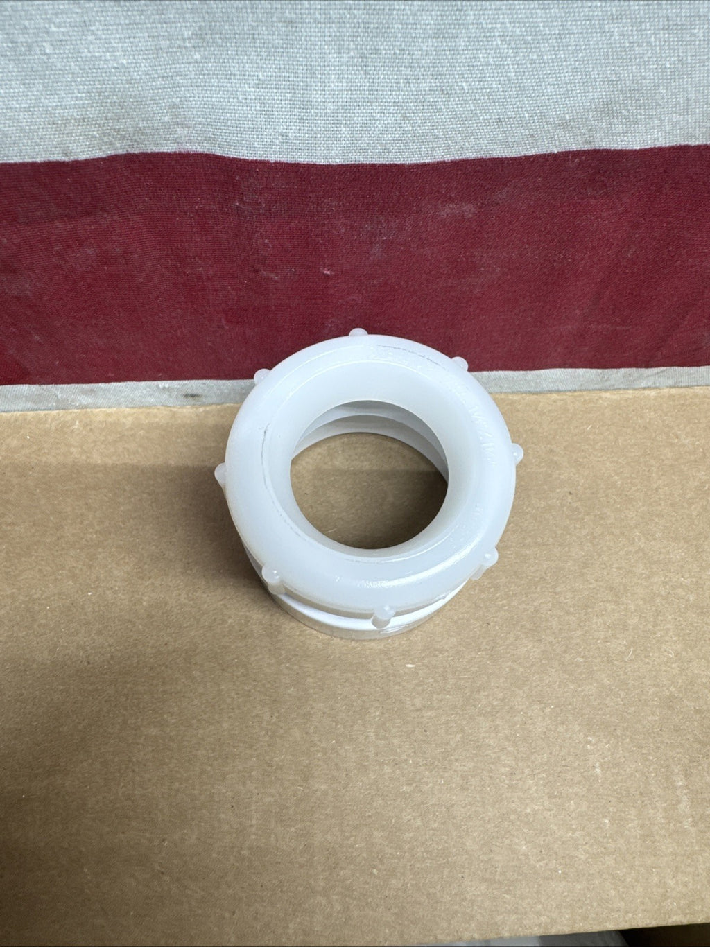 50-PK  1-1/2" x 1-1/4" PVC DWV Female Trap Adapter w/ Nut Socket x Tubular Slip