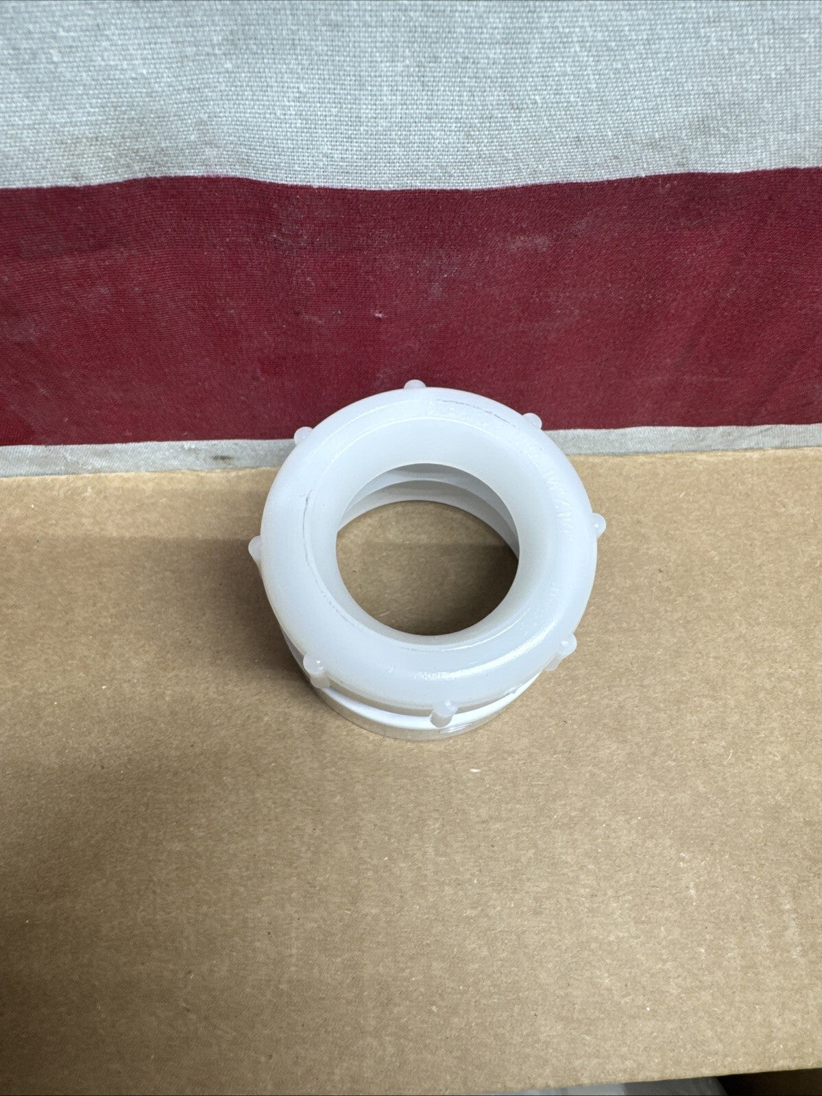 50-PK  1-1/2" x 1-1/4" PVC DWV Female Trap Adapter w/ Nut Socket x Tubular Slip