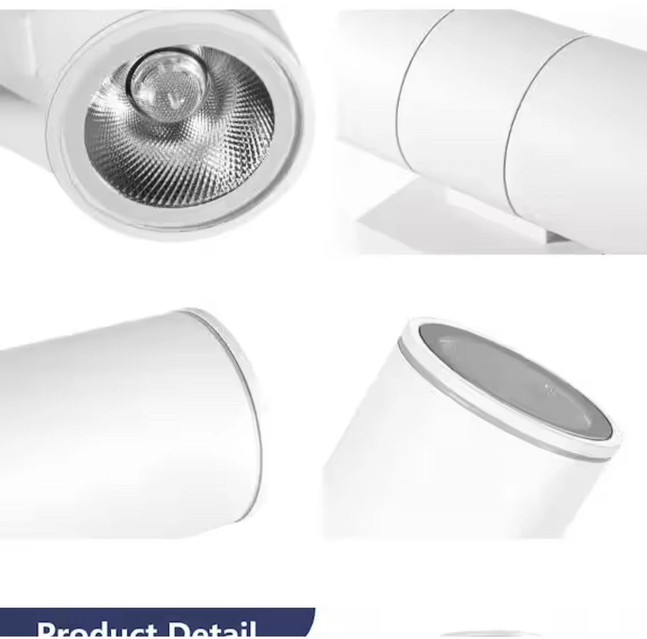 4-pack 12 in. 2-Light White Cylinder Outdoor Wall Lantern Sconce W/ LED light