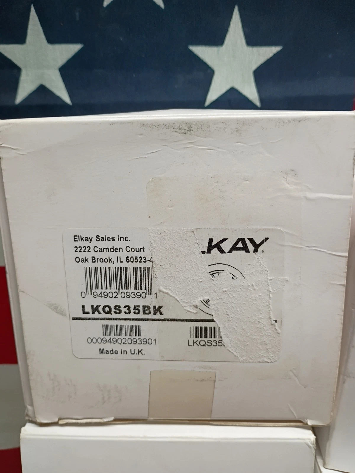 Lot of 8 Elkay LKQS35BK Polymer Drain Fitting for 3-1/2 in. Sink Drain