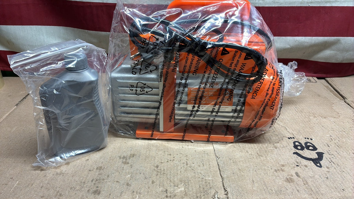 VEVOR VP135 4 CFM 1/3 HP HVAC Single Stage Rotary Vane Vacuum Pump