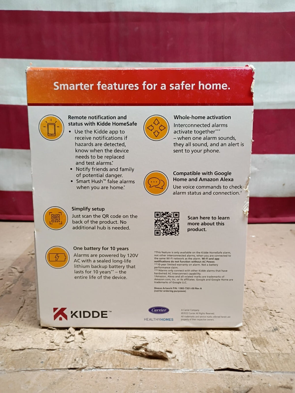 Kiddie Smart Hardwired Wi-Fi Enabled Smoke Detector 21032064 NEW SEALED