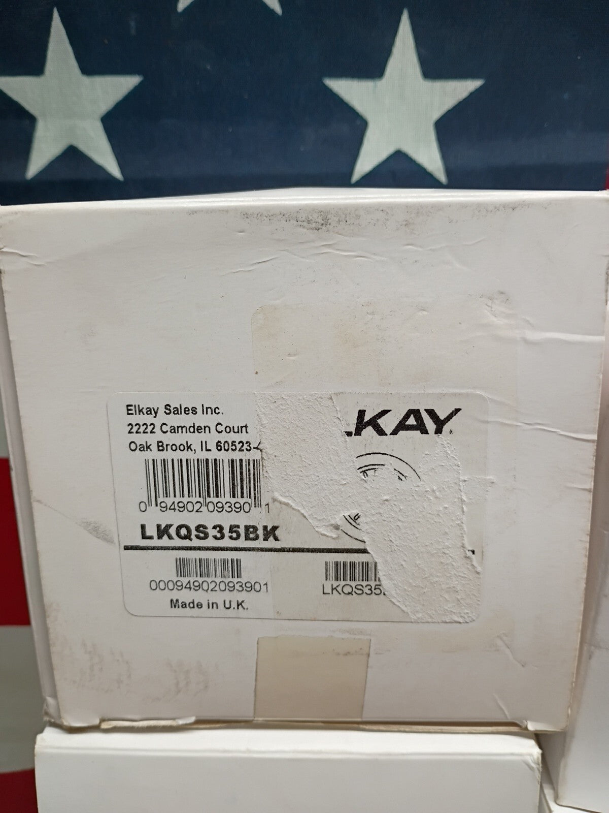Lot of 8 Elkay LKQS35BK Polymer Drain Fitting for 3-1/2 in. Sink Drain