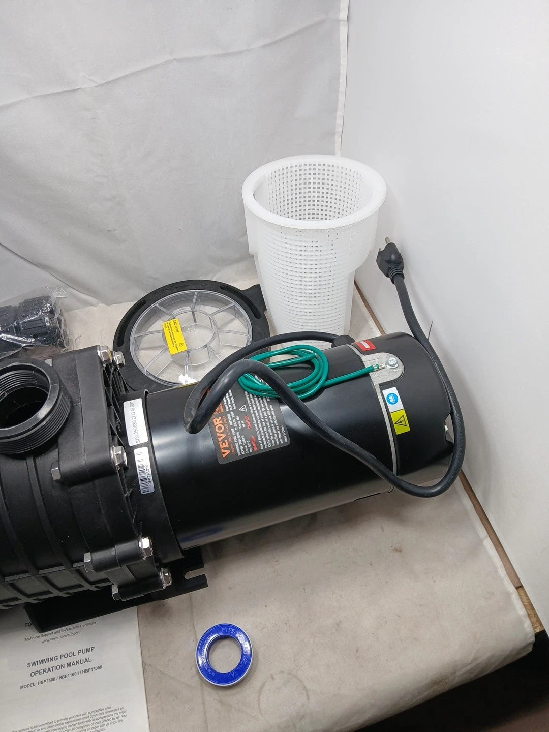 VEVOR HBP1500H Pool Pump NEW Open Box