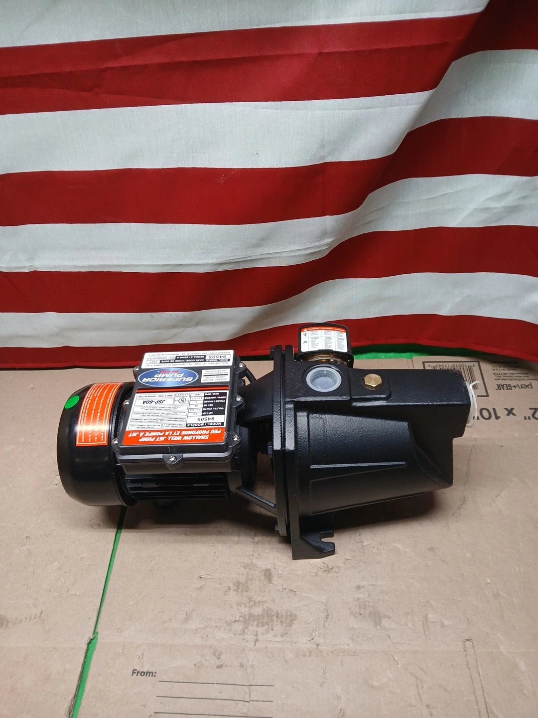 Superior Pump 94505 Cast Iron Shallow Well Jet Pump 1/2 HP 10 Gallons Per Minute