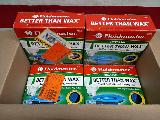 10pk Fluidmaster, Universal Better Than Wax, Toilet Seal 7530, OB