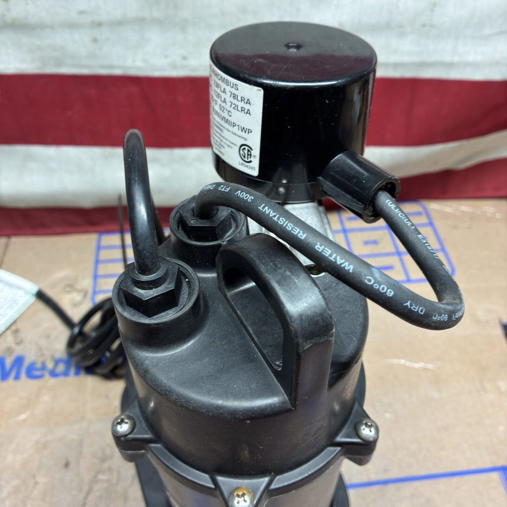 Everbilt HDSP33V 1/3 HP Aluminum Sump Pump Submersible Vertical Switch used