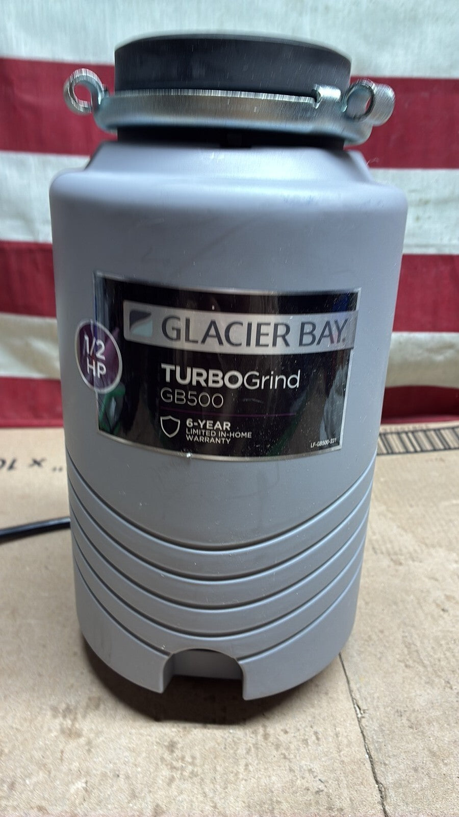 Glacier Bay GB500 Turbo Grind 1/2hp Garbage Disposal Open Box *Read description*