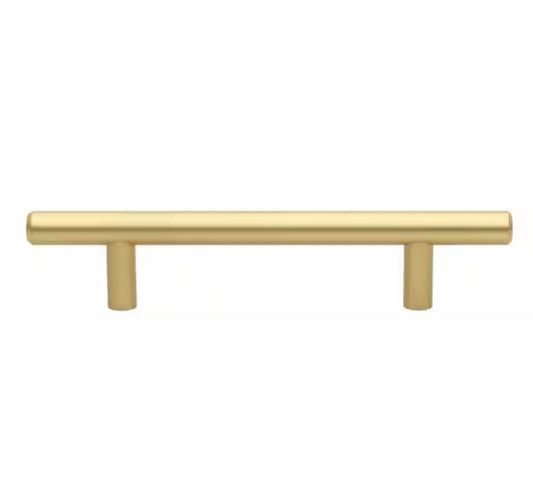 10PK GlideRite Hardware Modern Cabinet Pull Satin Gold 5" Center 5002-128-SG