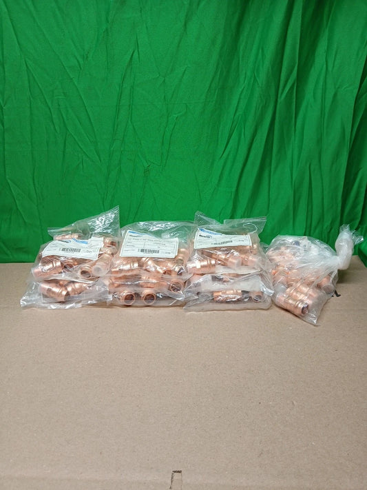 LOT OF 10 1/2" Press x 3/8" Male Copper Adapter 10pack CPM050-038 NEW