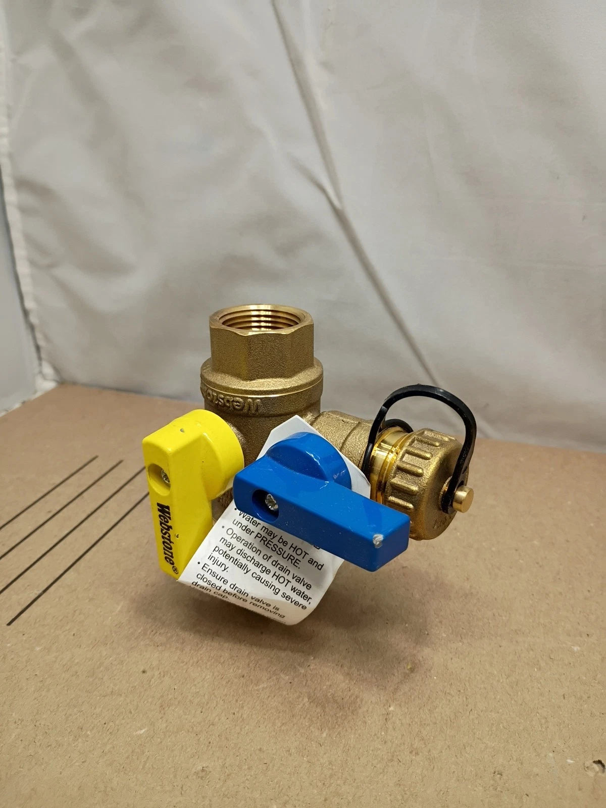 Webstone 42443 3/4 in. EXP Ultra-Compact Tankless Water Heater Service Valve OB