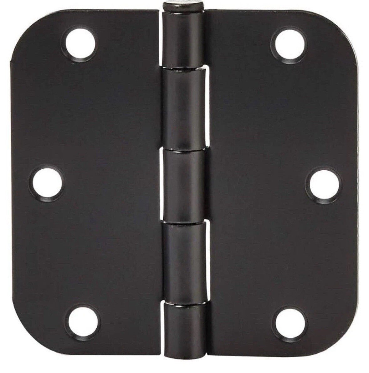 18 Pack Amazon Rounded 5/8 Radius interior, 3.5" x 3.5" Door Hinges, Matte Black