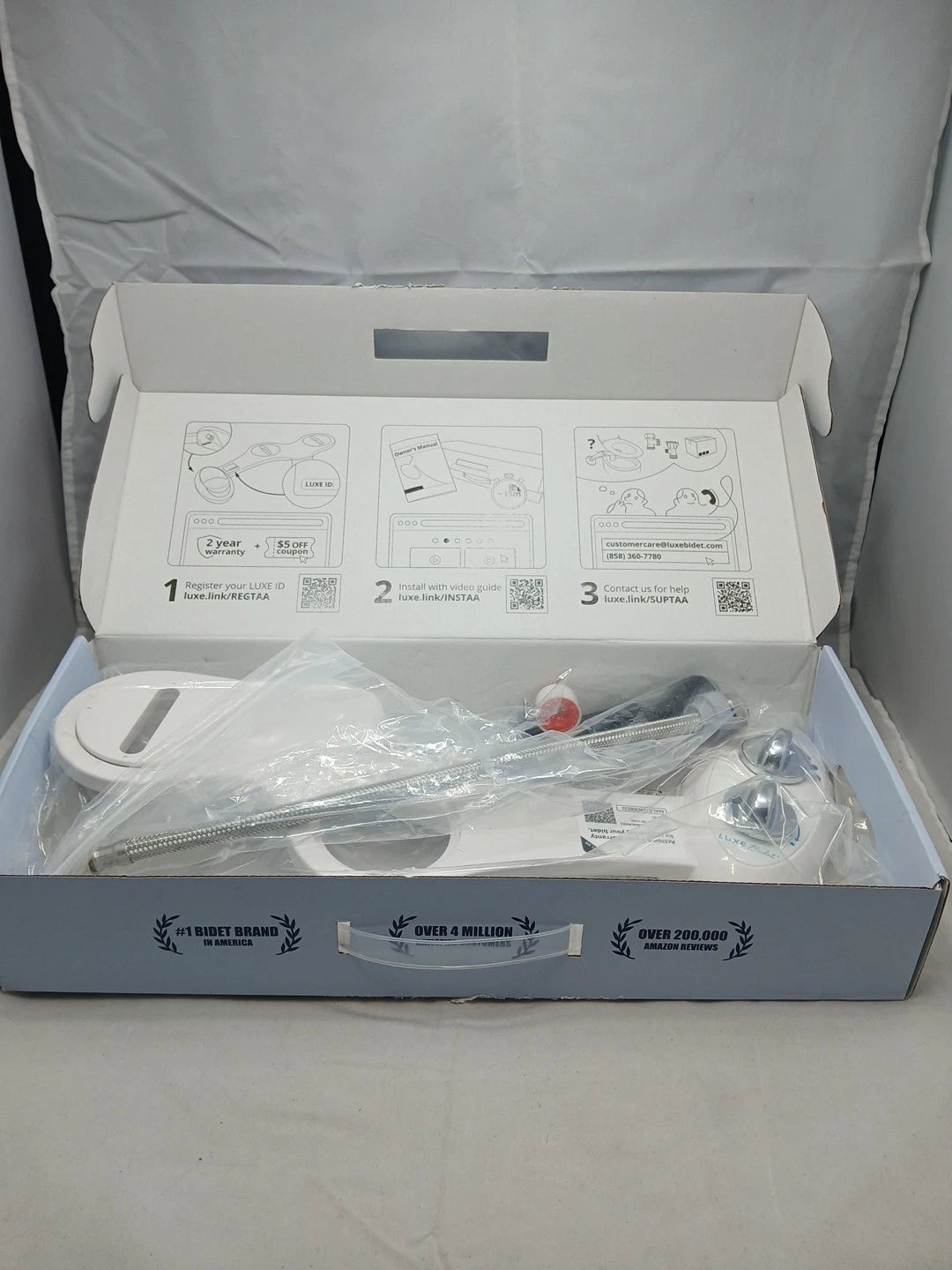LUXE Bidet NEO 120 - Self-Cleaning Nozzle, Fresh Water Non-Electric Bidet