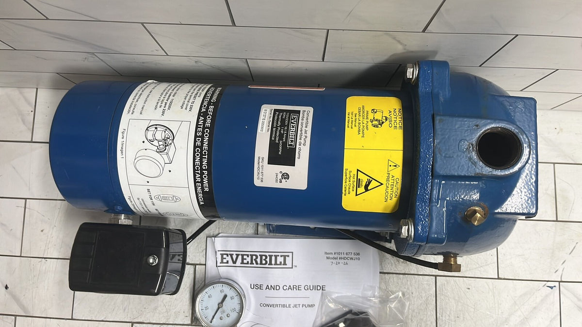 Everbilt HDCWJ10, 1 HP Professional Convertible Jet Pump *PARTS ONLY*