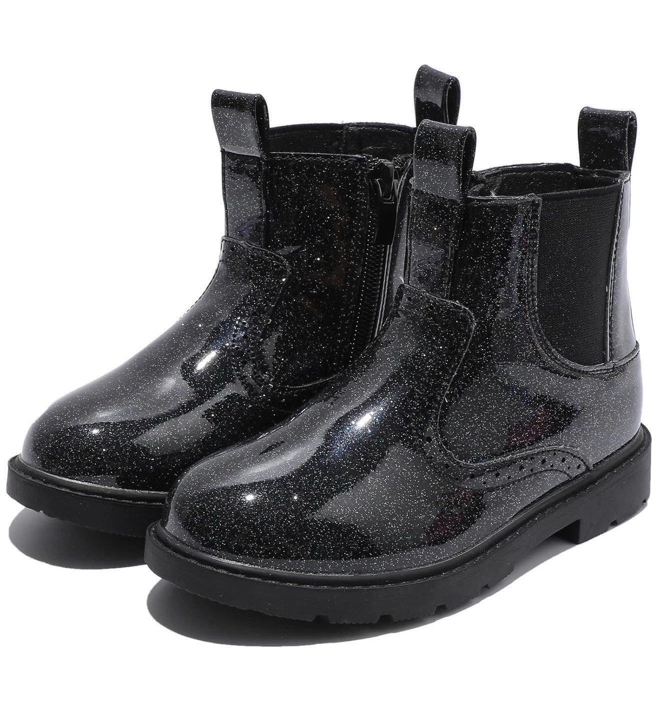 DADAWEN Toddler Size 5 Boots waterproof outdoor sidezipper comfort ankle booties