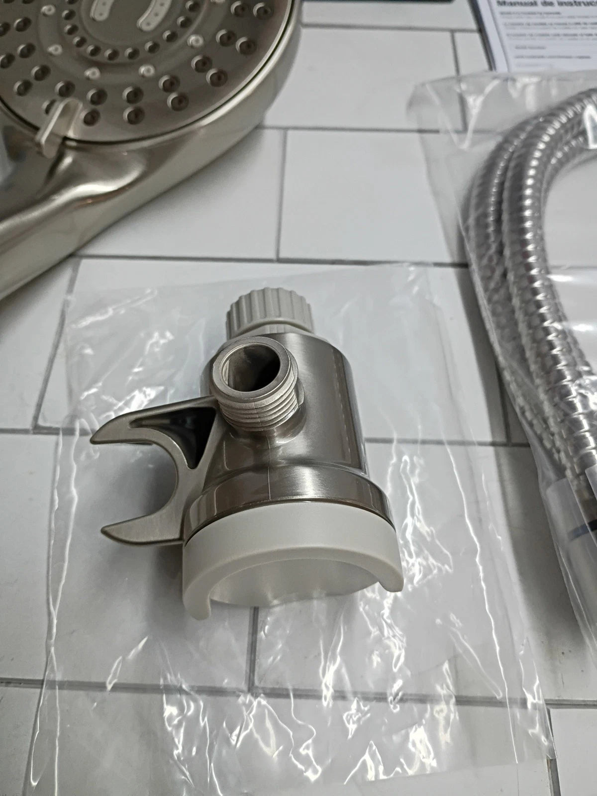 Waterpik 8-Spray Magnet Assist Handheld Shower Head – Brushed Nickel, OB Read