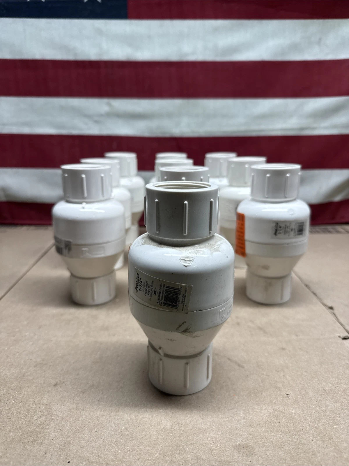 Lot Of 10 Check Valve PVC 1-1/4" 123122