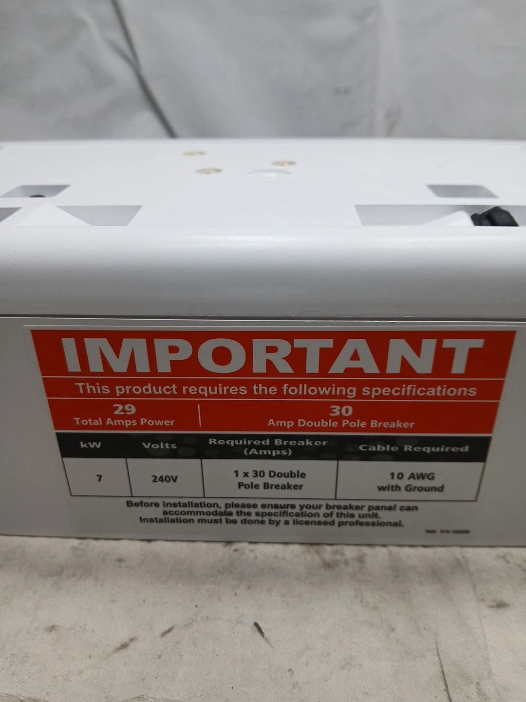ATMOR 7 kW/240V 1.6 GPM Residential Electric Tankless Water Heater