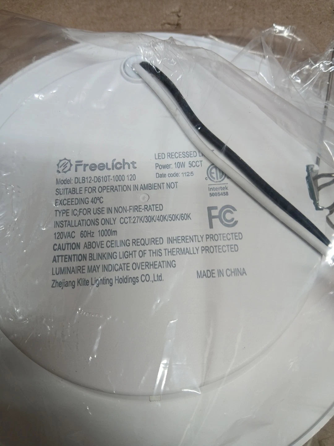 6pk Freelight 6 Inch 5CCT in 1 led can lights with flat trim