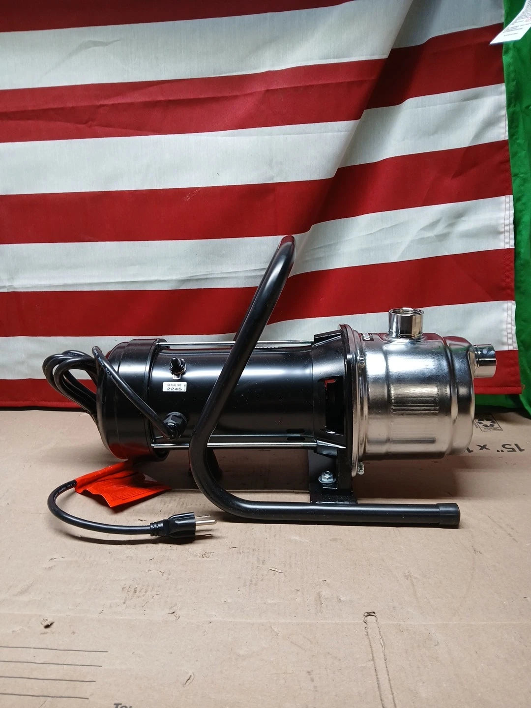 Wayne PLS100 14.1 GPM 60 PSI 120V Stainless Steel Portable Sprinkling Pump 1 HP.