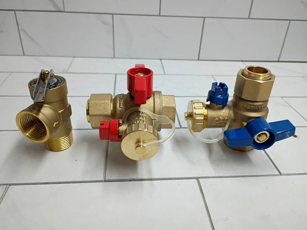 Rheem RTG20326 3/4" Brass Service Valves For Tankless Water Heaters New Open Box