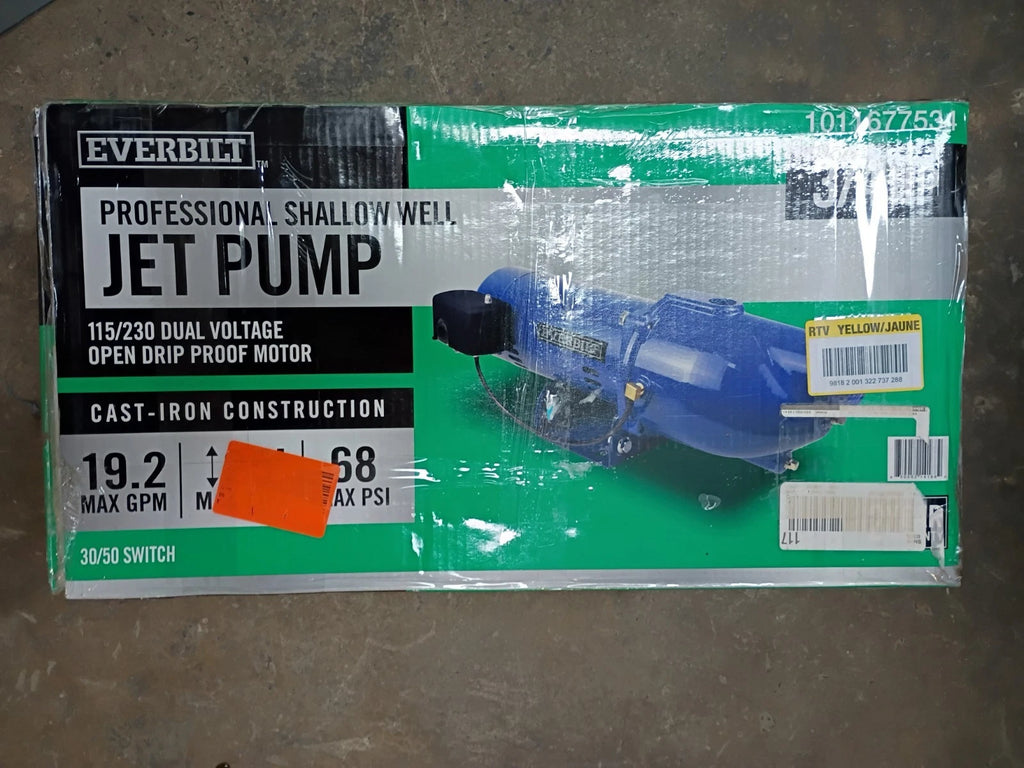 Everbilt HDSWJ7 3/4 HP Cast Iron Shallow Well Jet Pump *Parts Only*